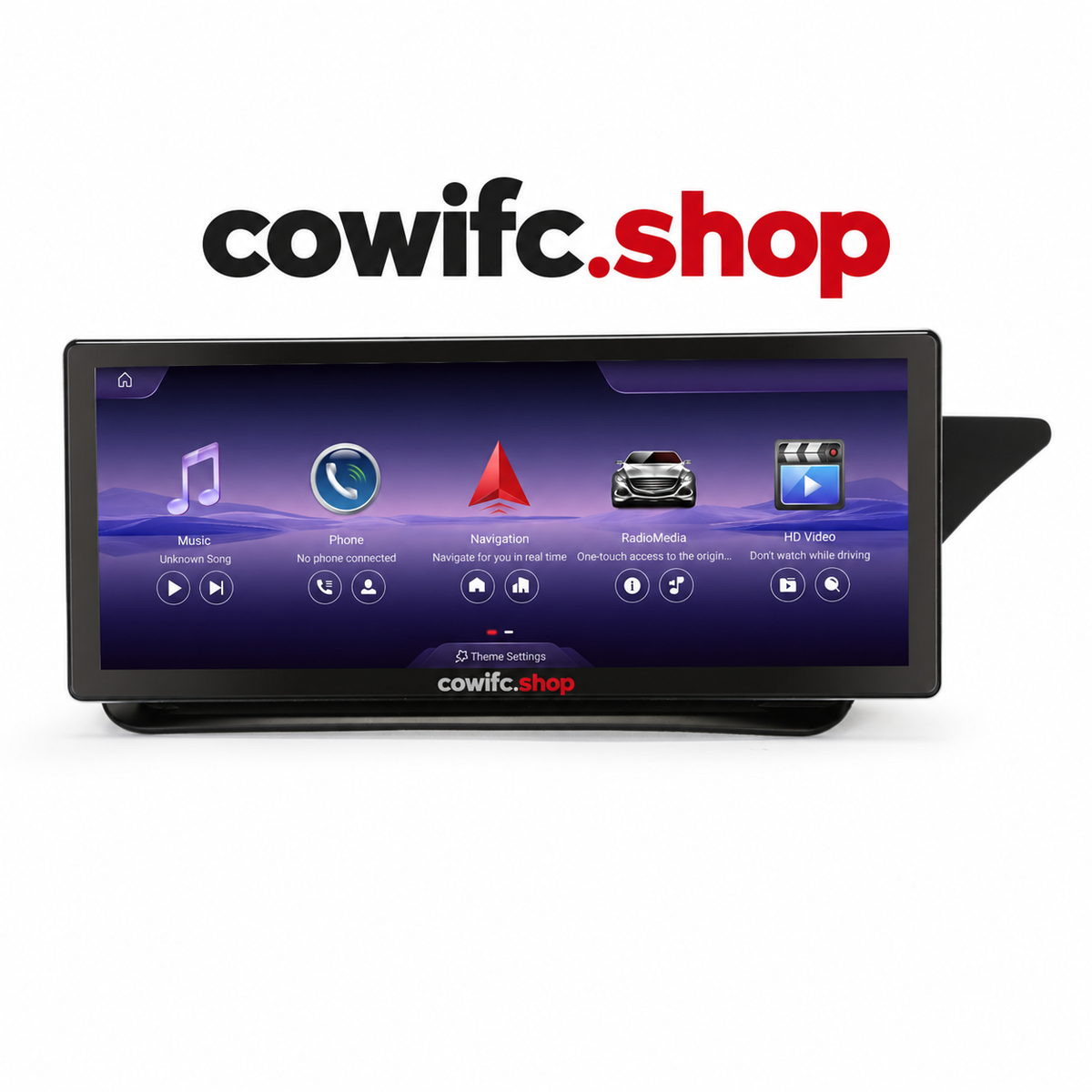Tragbares Autoradio mit Touchscreen und Navigation